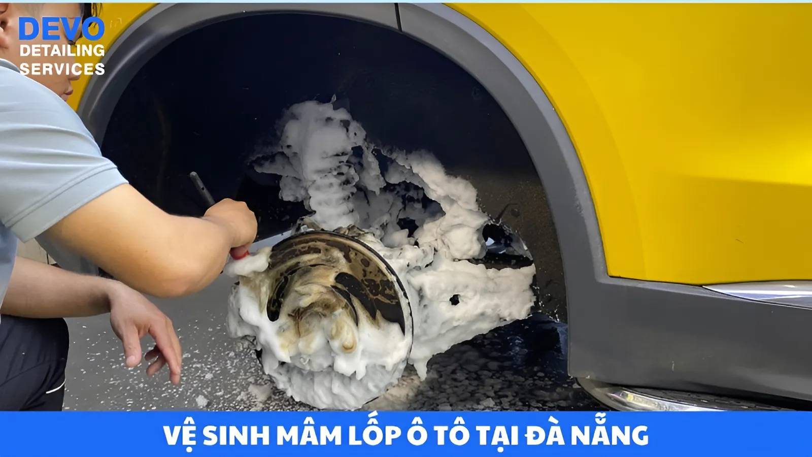 vệ sinh mâm lốp ô tô tại Đà Nẵng